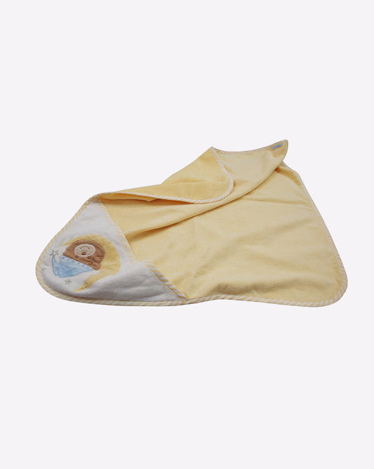 Abracadabra Hooded Baby Bath Towel Set-100% Terry Cotton-With 2 Face Washers-Naptime Teddy