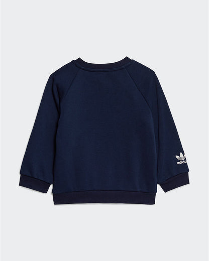 Adidas Kids Navy Blue Tracksuit-Solid-Cotton-For Infants
