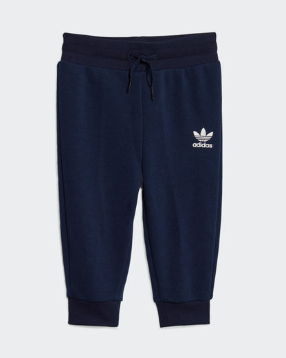 Adidas Kids Navy Blue Tracksuit-Solid-Cotton-For Infants