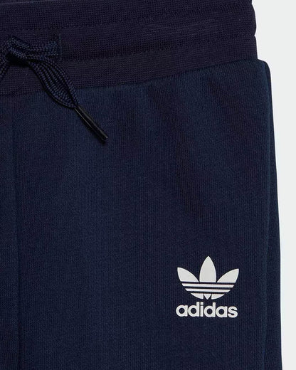 Adidas Kids Navy Blue Tracksuit-Solid-Cotton-For Infants