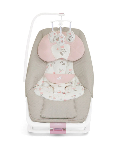 Joie Dreamer Rocker & Bouncer-3 Position Reclining Seat-2 Position Adjustable Leg Rest-With Removable & Rotating Toy Bar-Battery Operated-6 Months Warranty-Upto 9 Kg-Flowers Forever