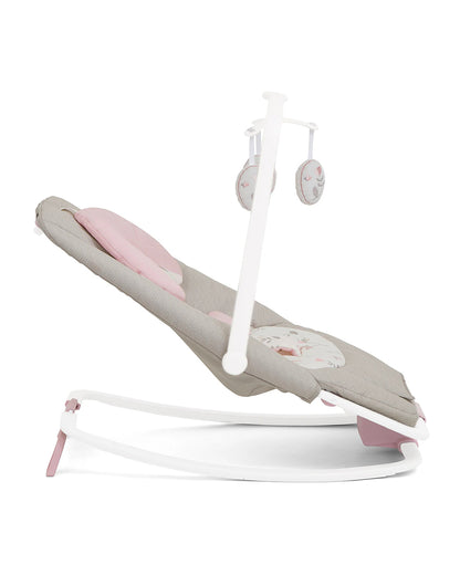 Joie Dreamer Rocker & Bouncer-3 Position Reclining Seat-2 Position Adjustable Leg Rest-With Removable & Rotating Toy Bar-Battery Operated-6 Months Warranty-Upto 9 Kg-Flowers Forever