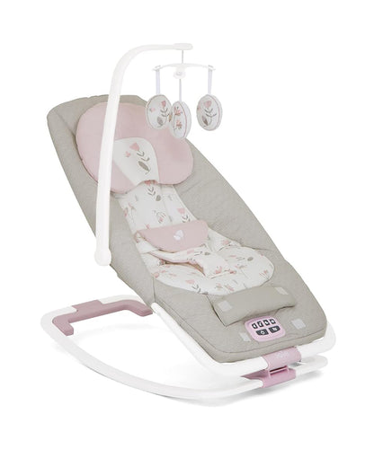 Joie Dreamer Rocker & Bouncer-3 Position Reclining Seat-2 Position Adjustable Leg Rest-With Removable & Rotating Toy Bar-Battery Operated-6 Months Warranty-Upto 9 Kg-Flowers Forever