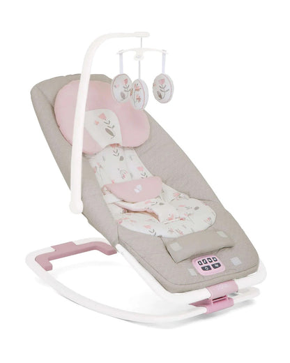 Joie Dreamer Rocker & Bouncer-3 Position Reclining Seat-2 Position Adjustable Leg Rest-With Removable & Rotating Toy Bar-Battery Operated-6 Months Warranty-Upto 9 Kg-Flowers Forever