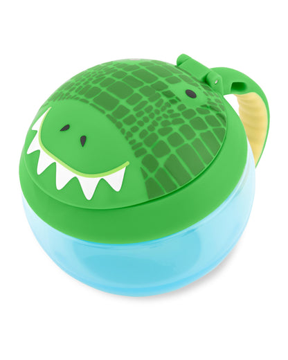 Skip Hop Zoo Snack Cup-Crocodile-No Slip Handle-222 ml-For Feeding Infants