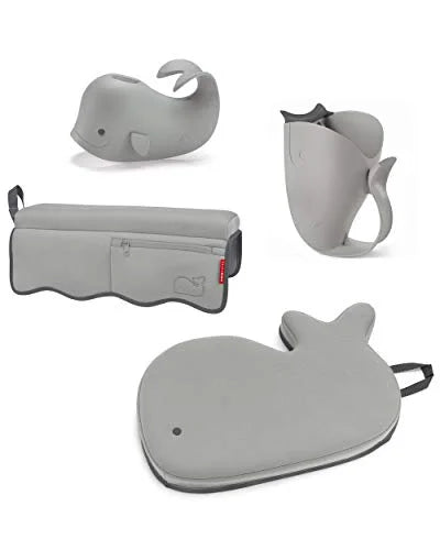 Skip Hop Moby Bathtime Essentials Kit-Grey-Pack of 4