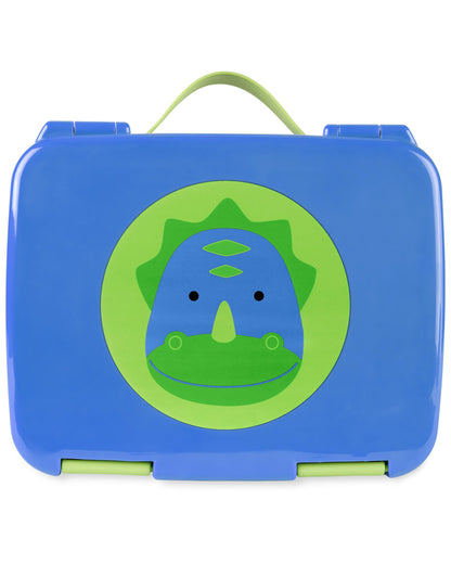 Skip Hop Zoo Style Bento Lunch Box-With Microwave Safe Tray-Dino-For Feeding Infants