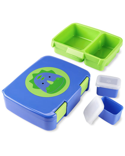 Skip Hop Zoo Style Bento Lunch Box-With Microwave Safe Tray-Dino-For Feeding Infants