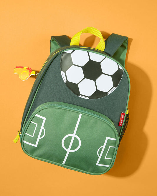 Skip Hop Spark Style Little Kid Backpack-Soccer Football-With Mesh Bottle Pocket & Adjustable Padded Shoulder Straps