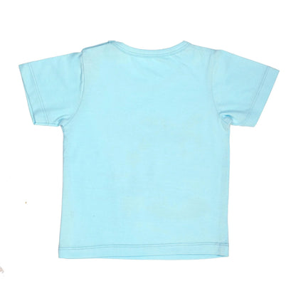 Kicks & Crawl Light Blue T-shirt-Summer Seas-Cotton-For Infants