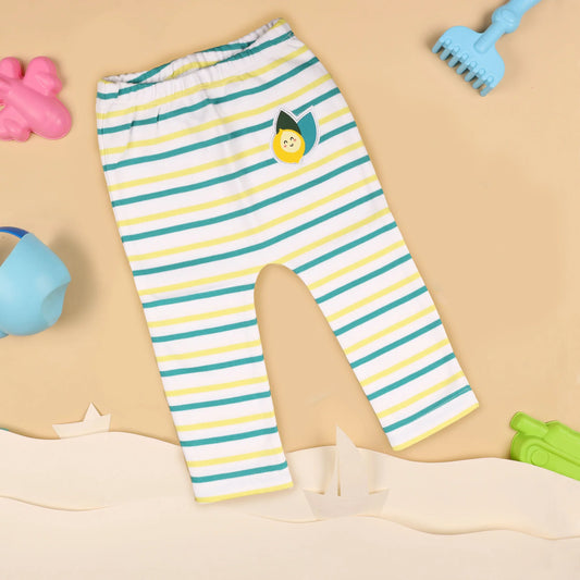 Kicks & Crawl White, Teal & Yellow Pajama-Citrus Summer-Cotton-For Infants