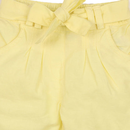 Kicks & Crawl Yellow Shorts-Hello Yellow-Cotton-For Infants