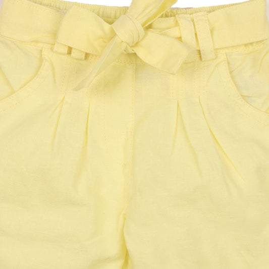 Kicks & Crawl Yellow Shorts-Hello Yellow-Cotton-For Infants