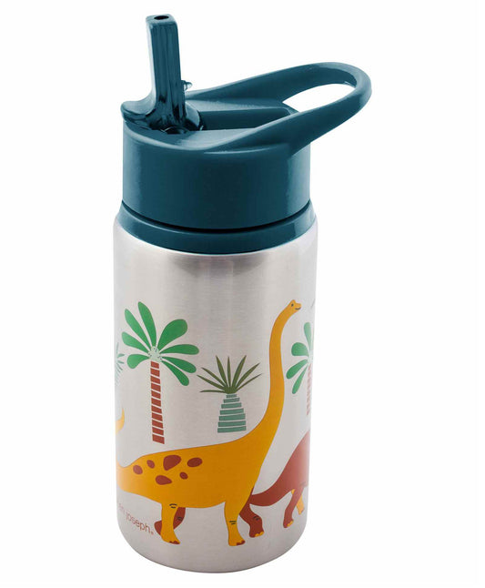 Stephen Joseph-Dino-Stainless Steel Straw Sipper-With Flip Top Spout-532 ml