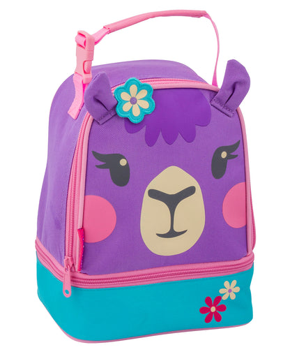 Stephen Joseph Lunch Pals Lunch Box-Llama-Adjustable Strap-Insulated Compartments-For Toddlers