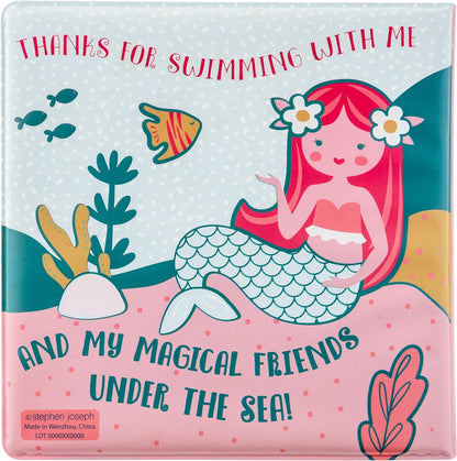 Stephen Joseph Mermaid Color Changing Book-Bath Toy-Floating Pool Toys For Infants