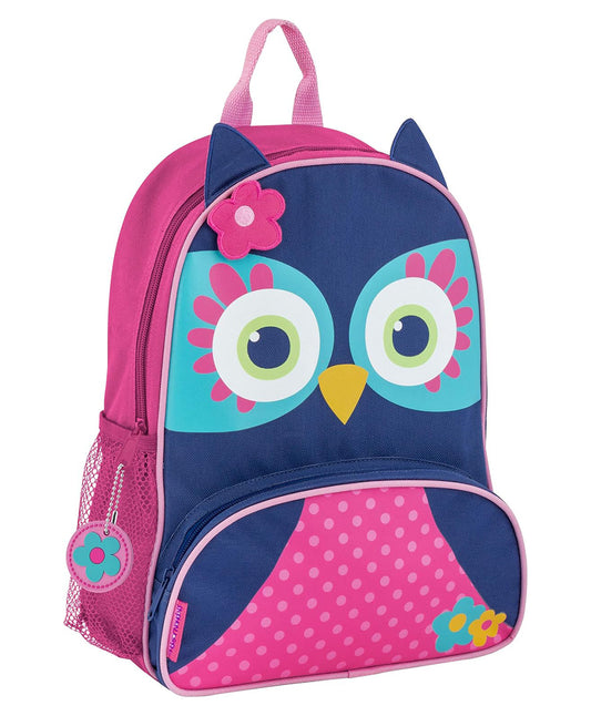 Stephen Joseph Sidekick Owl Backpack-Cushioned Adjustable Straps-for Toddlers