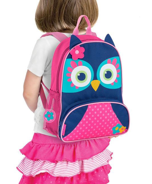 Stephen Joseph Sidekick Owl Backpack-Cushioned Adjustable Straps-for Toddlers