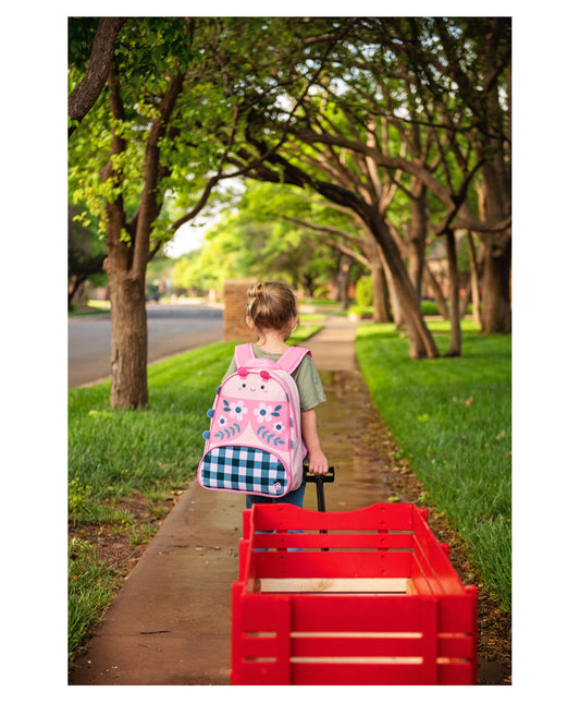 Stephen Joseph Sidekick Ladybug Backpack-Cushioned Adjustable Straps-for Toddlers