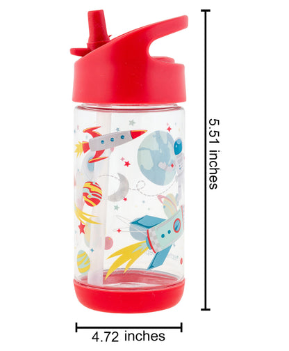 Stephen Joseph-Space-Flip Top Straw Sipper-Easy to Hold-354 ml