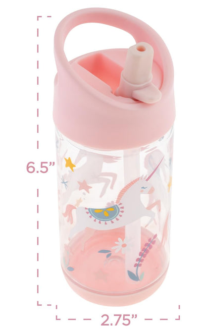 Stephen Joseph-Unicorn-Flip Top Straw Sipper-Easy to Hold-354 ml