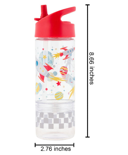 Stephen Joseph Sip and Snack Straw Sipper-Space-With Snack Container