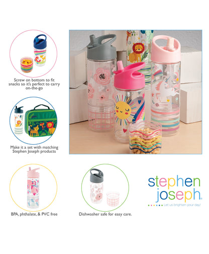 Stephen Joseph Sip and Snack Straw Sipper-Space-With Snack Container