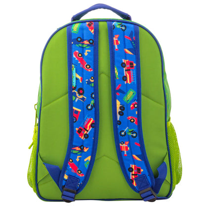 Stephen Joseph All Over Print Backpack-Transportation-Cushioned Adjustable Straps-Two Mesh Bottle Pockets-Cushioned Adjustable Straps-For Toddlers