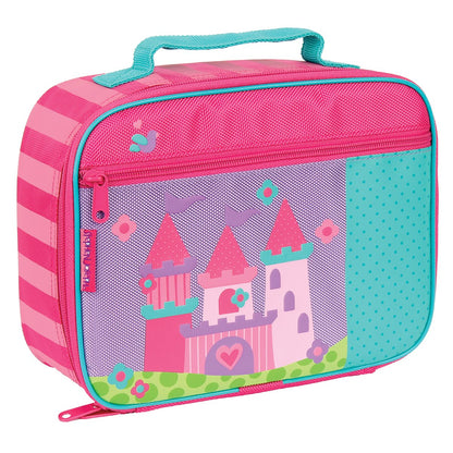 Stephen Joseph Classic Lunch Box-With Inner Mesh Pocket-Drink Fastener-Front Zipper Pocket-Castle-For Feeding Infants