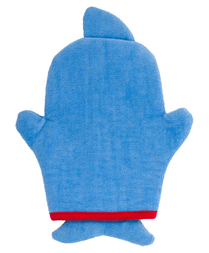 Stephen Joseph Bath Mitt With Finger Puppet Baby Bath Glove-Shark