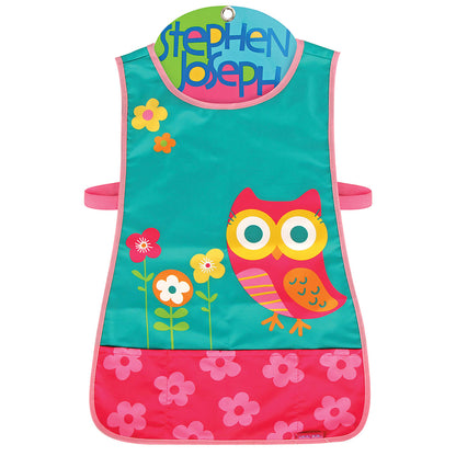 Stephen Joseph Craft Apron-Owl-For Messy Playtime-18M+