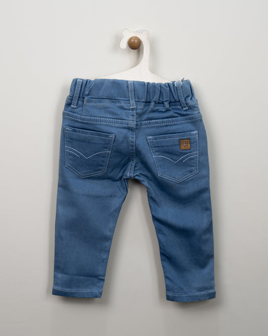 Polka Tots Blue Jeans-Lion-Denim-For Infants