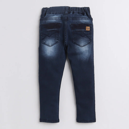 Polka Tots Blue Jeans-Dude-Denim-For Infants