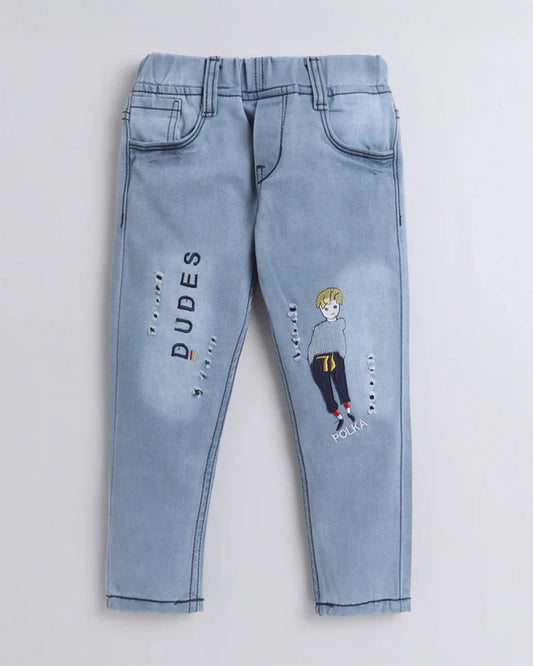 Polka Tots Blue Jeans-Dudes-Denim-For Infants