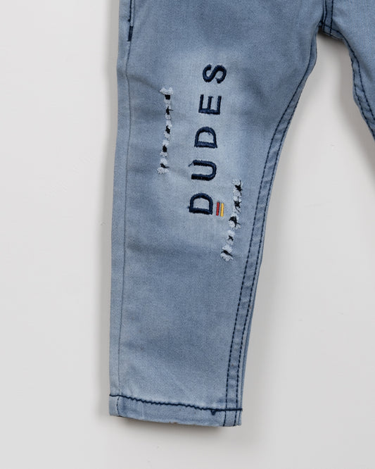Polka Tots Blue Jeans-Dudes-Denim-For Infants