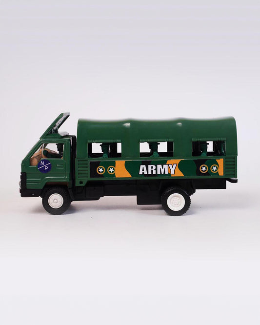 Centy Toys Army Truck Dcm-Improves Motor Skills-Mini Vehicle Toy