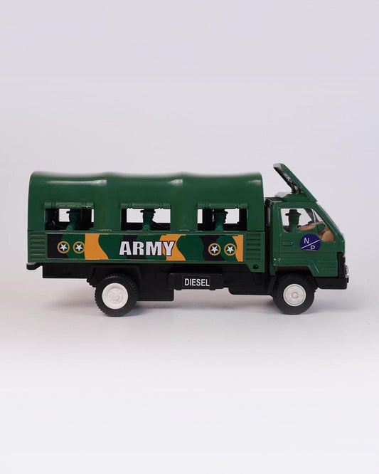 Centy Toys Army Truck Dcm-Improves Motor Skills-Mini Vehicle Toy