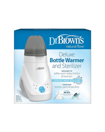 Dr. Brown's Deluxe Bottle Warmer & Sterilizer-With LCD Screen-Last Setting Memory-Auto Shut Off-1 Bottle Capacity