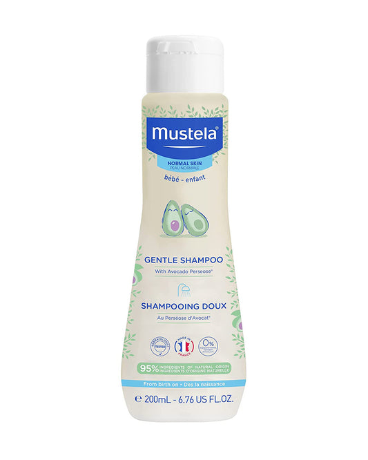 Mustela Gentle Baby Shampoo-With Avocado & Chamomile-Softens Scalp Flakes, Prevents Knots & Tangles-Chemical Free & Tear Free Formula