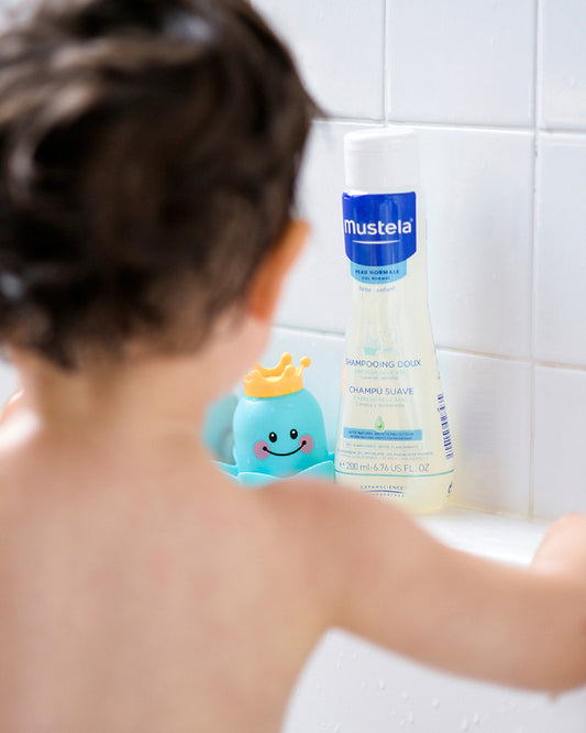 Mustela Gentle Baby Shampoo-With Avocado & Chamomile-Softens Scalp Flakes, Prevents Knots & Tangles-Chemical Free & Tear Free Formula