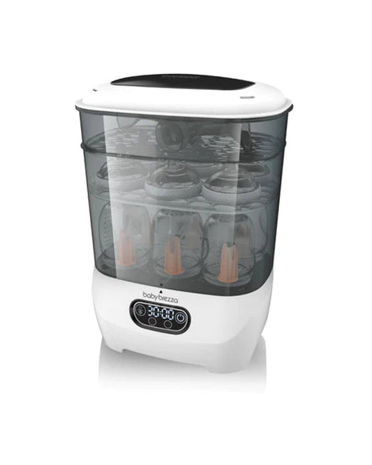 Baby Brezza Advanced Bottle Sterilizer & Dryer-Electric Steam-LCD Control Panel-8 Bottles Capacity