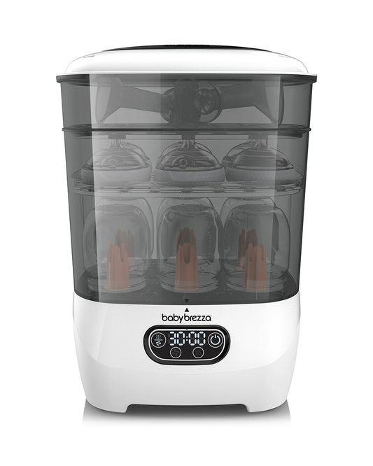 Baby Brezza Advanced Bottle Sterilizer & Dryer-Electric Steam-LCD Control Panel-8 Bottles Capacity