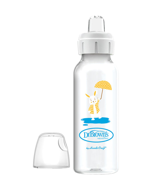 Dr. Brown's Milestones Sippy Spout Feeding Bottle-Anti Colic-250 ml-Bunny-6 to 24M