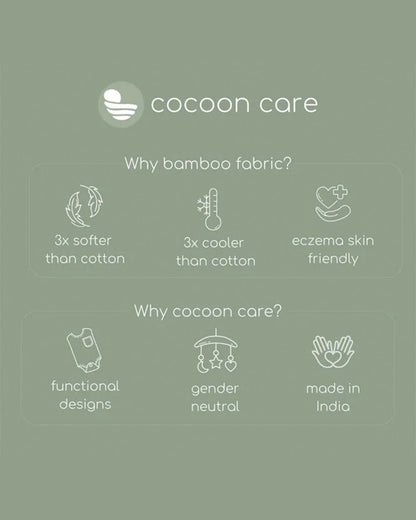 Cocoon Care Bamboo Muslin Wash Cloth-Happy Toucan & Plant Lover-Pack of 2-For Infants