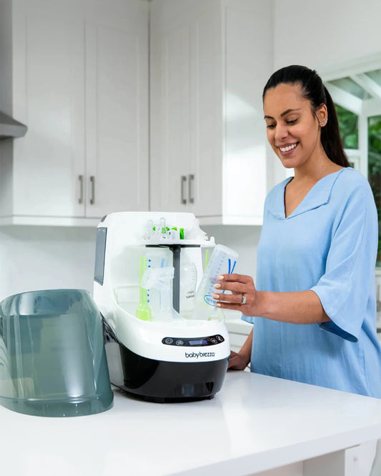 Baby Brezza Bottle Washer Pro-With Sterilizing & Drying Function-6 Cleaning Modes-Includes 60 Detergent Tablets-4 Bottles Capacity