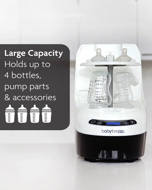 Baby Brezza Bottle Washer Pro-With Sterilizing & Drying Function-6 Cleaning Modes-Includes 60 Detergent Tablets-4 Bottles Capacity