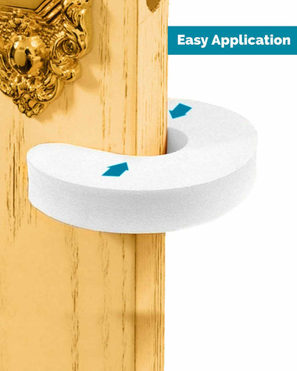 KidDough Finger Pinch Door Guard/Stopper-Protects Child from Door Slamming & Accidental Door Locking-White C Shape