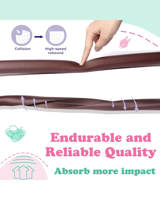 KidDough Edge Guard Strip and Corner Edge Guards-Child Proofing-For Sharp Edges of Furniture & Corners-Brown