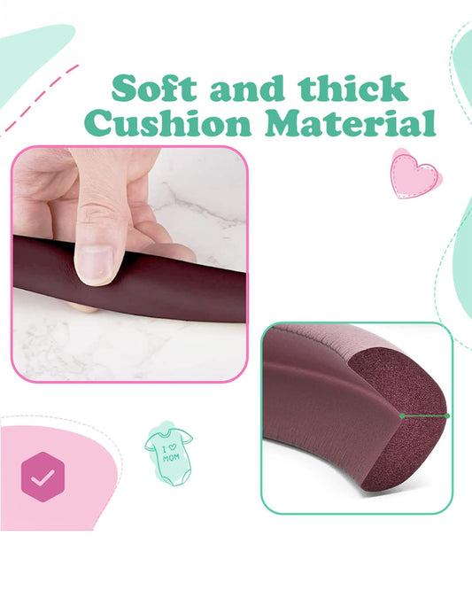 KidDough Edge Guard Strip and Corner Edge Guards-Child Proofing-For Sharp Edges of Furniture & Corners-Brown