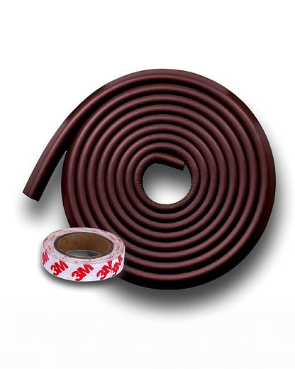 KidDough Edge Guard Strip-Cushioned Protectors-Child Proofing-For Sharp Edges of Furniture & Corners-Brown